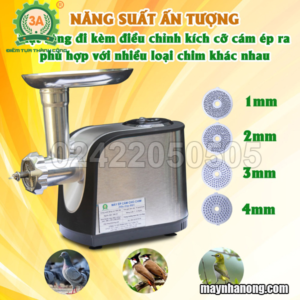 Máy đùn cám hạt cho chim