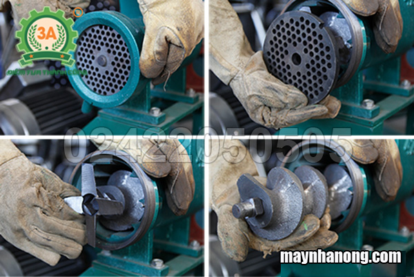vệ sinh máy nghiền cua ốc