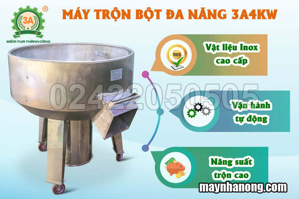 Máy trộn bột công nghiệp 3A4Kw