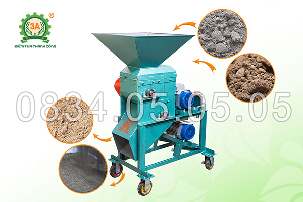 Máy nghiền đất 2 tầng