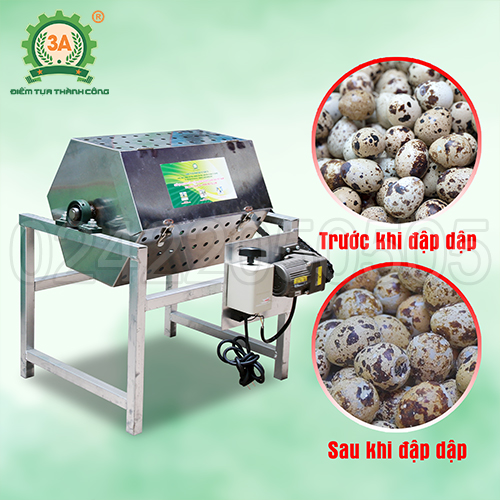 máy đập vỏ trứng