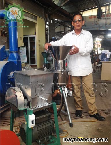 Cảm nhận của bác Khánh nói về máy băm nghiền đa năng 3A2,2kw