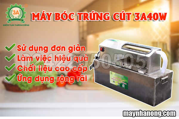 Máy lột trứng cút công nghiệp