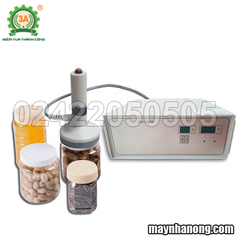 Máy dán màng nhôm nắp chai