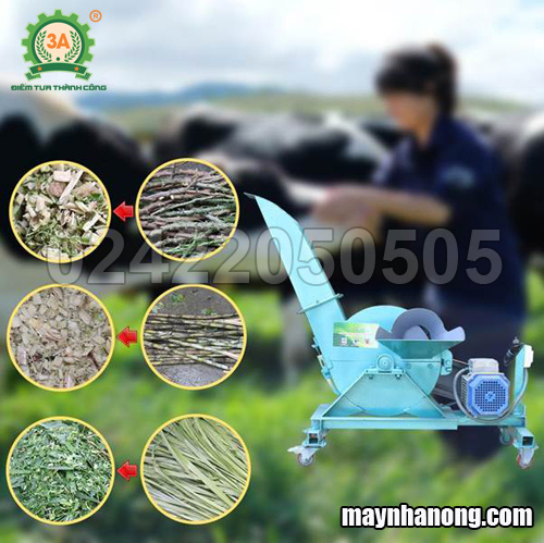 Máy băm cây mía, cỏ voi 3A3Kw