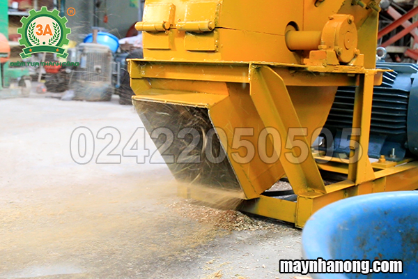 máy băm dăm gỗ, xơ dừa 3A15Kw