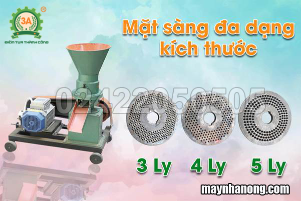 Máy ép cám viên cho gà vịt 1 pha