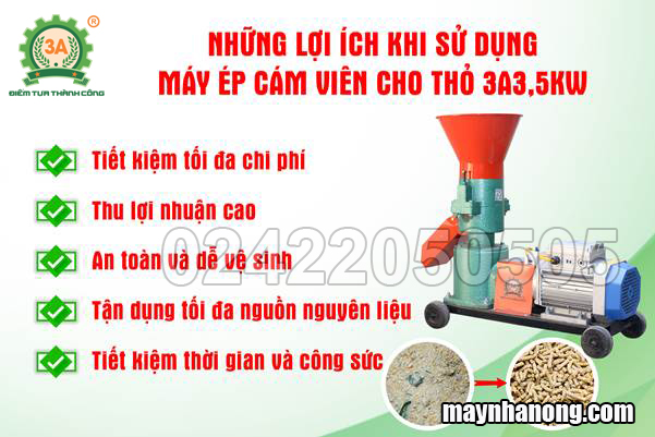 Máy ép cám viên cho thỏ 8