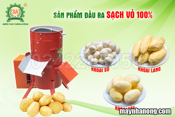 máy gọt khoai tây lốc xoáy