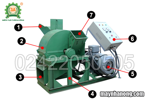 cấu tạo Máy nghiền gỗ công suất lớn