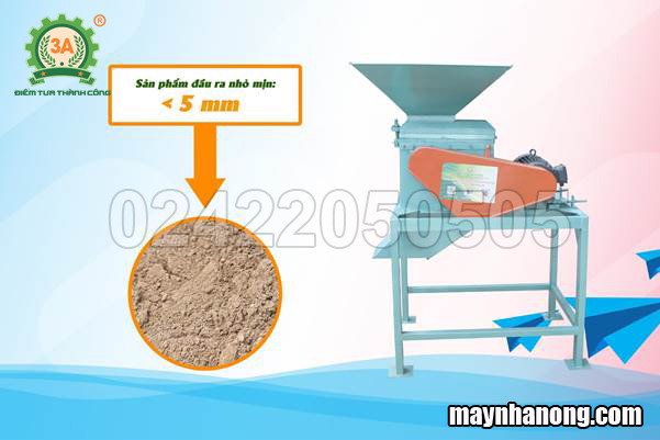 Máy đánh tơi phân bón, xay đất vườn ươm 2 tầng