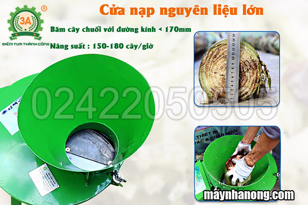 Máy thái cây chuối 3A2,2Kw