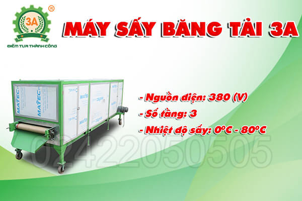 máy sấy băng tải
