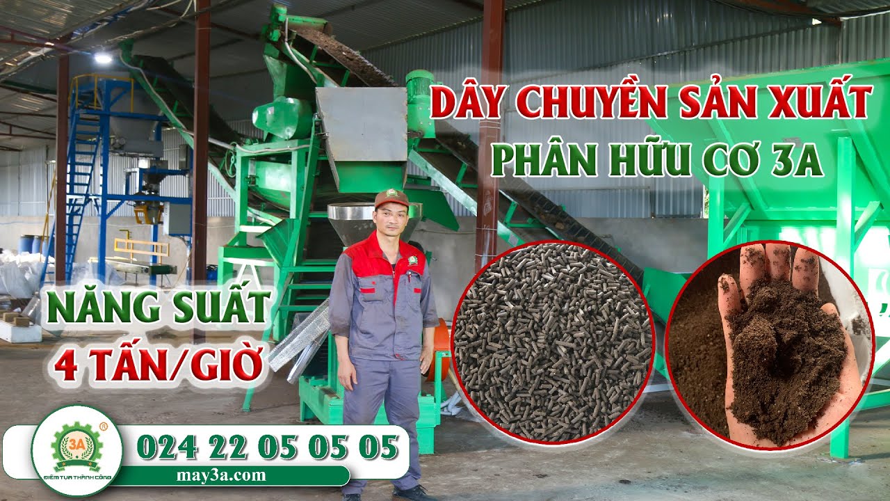 Dây chuyền sản xuất phân bón hữu cơ 3A