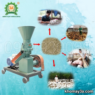 Máy ép cám viên gia đình 1 pha 3A3Kw